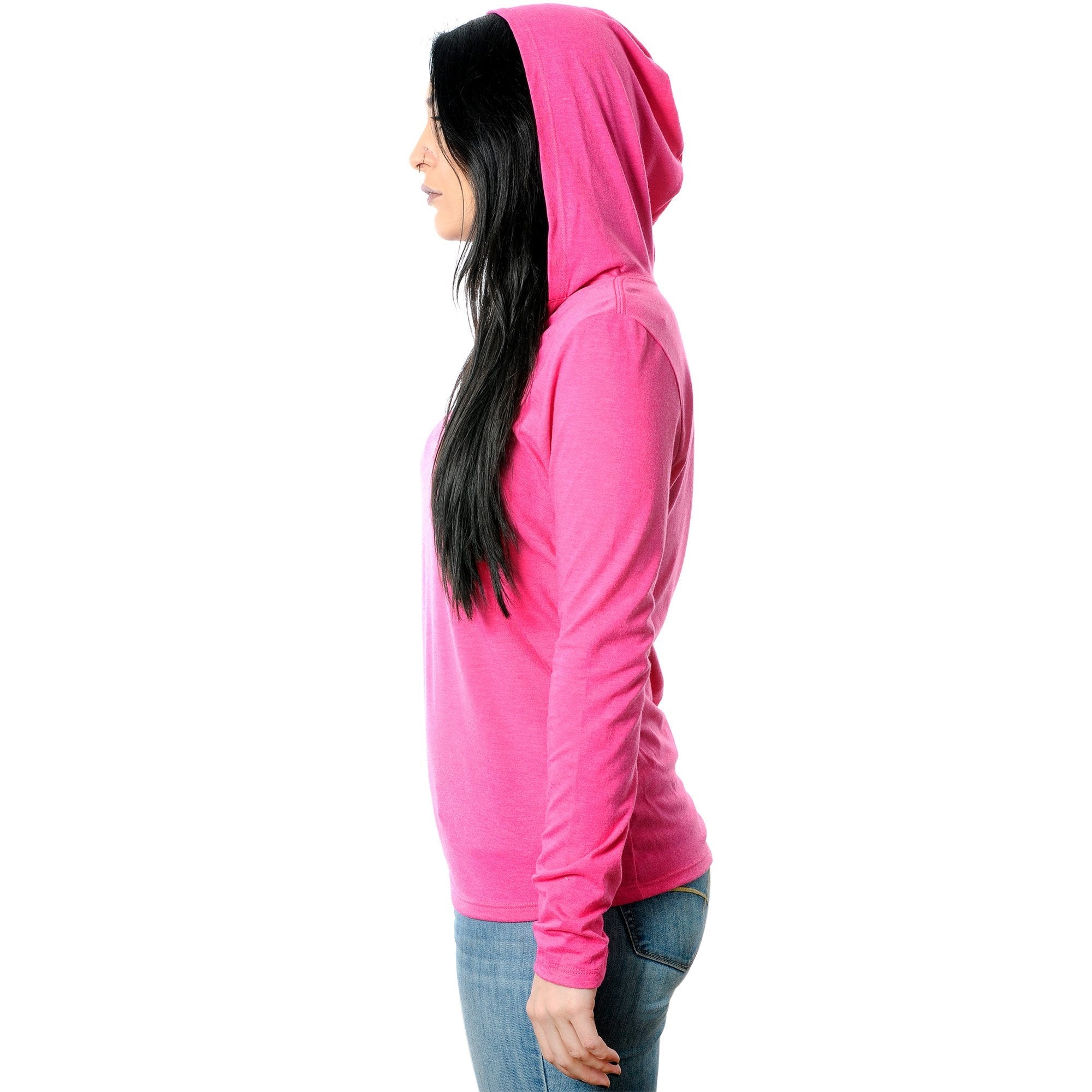 BodyCandy Bee Kind Tapered Long Sleeve Hoodie — side view