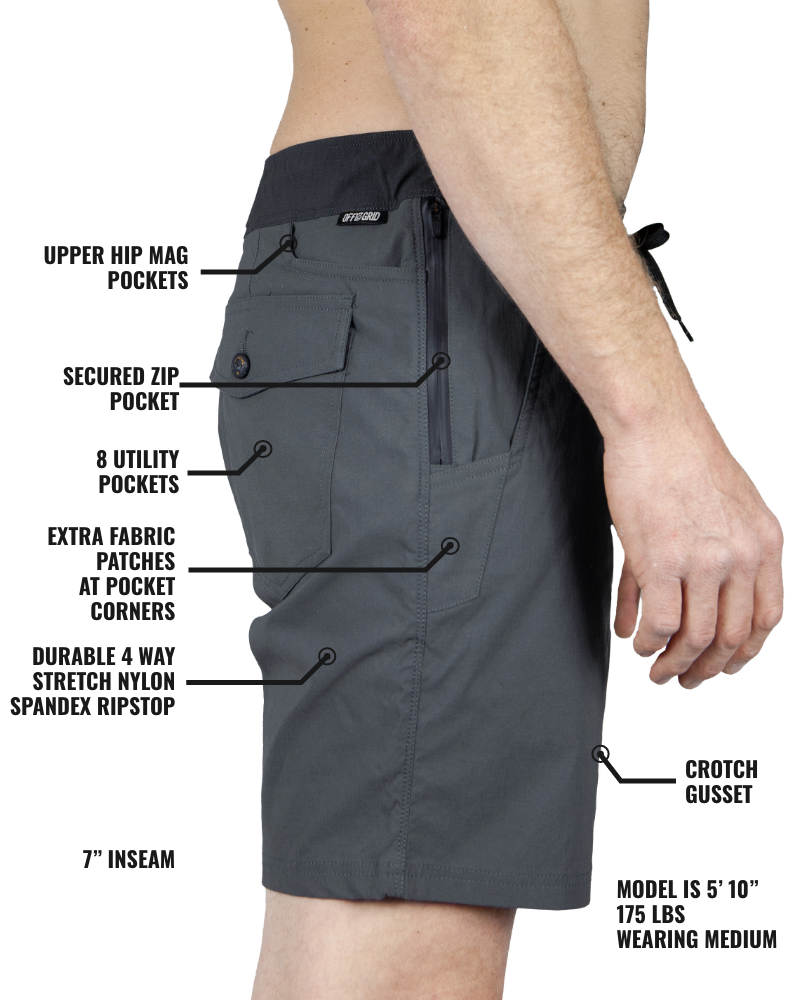 Off The Grid Surplus Thunderbird Short - Dark Shadow — lifestyle context