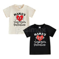 Pasimax TheFound Baby Boy & Girl Valentine's Day Outfit - Infant & Toddler Heart Letters Graphic Tee, Kids Valentine’s Day T-