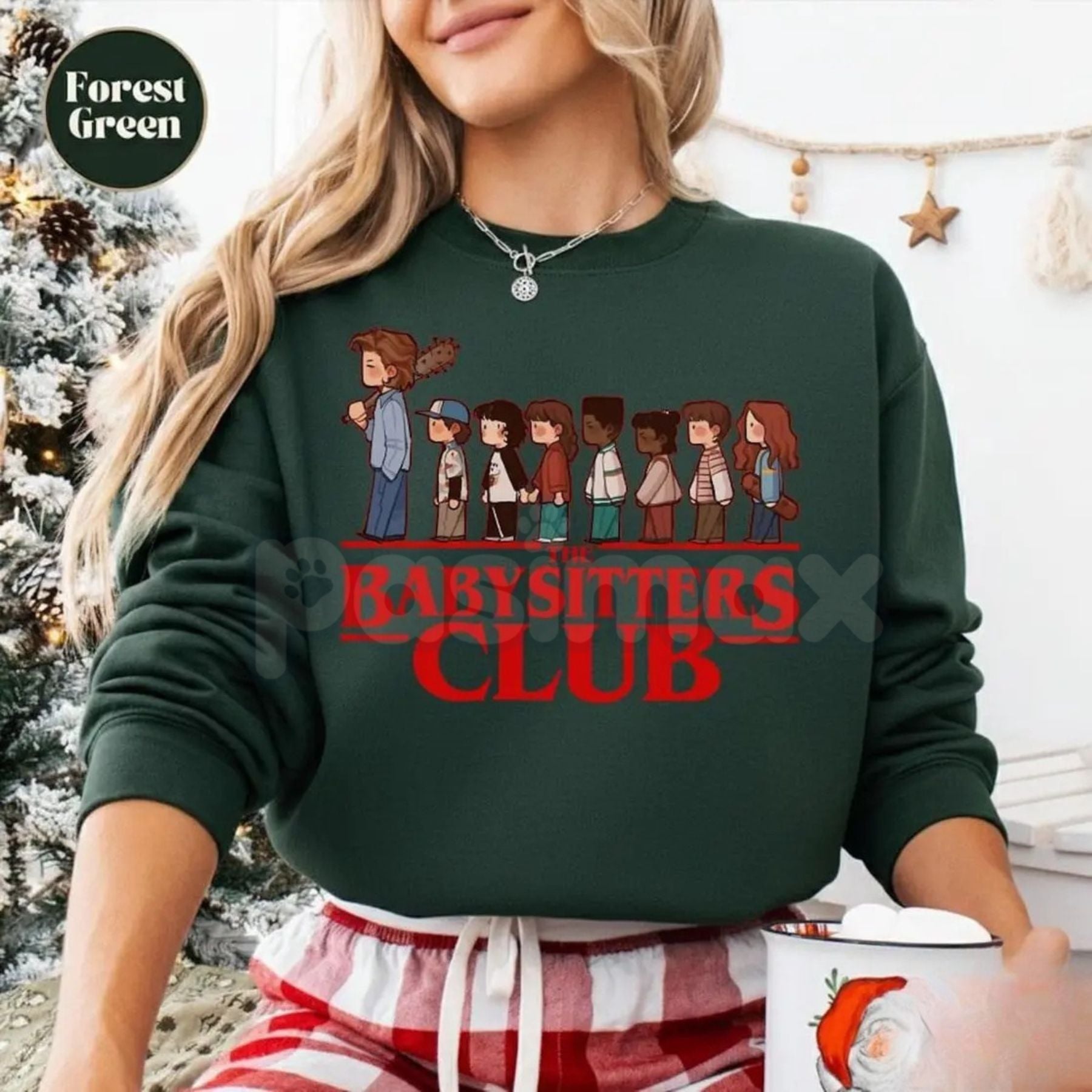 Pasimax The Babysitters Club Steve Harrington Sweatshirt | Hawkins 1983 Fan Jumper | Mom Steve Retro Graphic Crewneck | Upsid