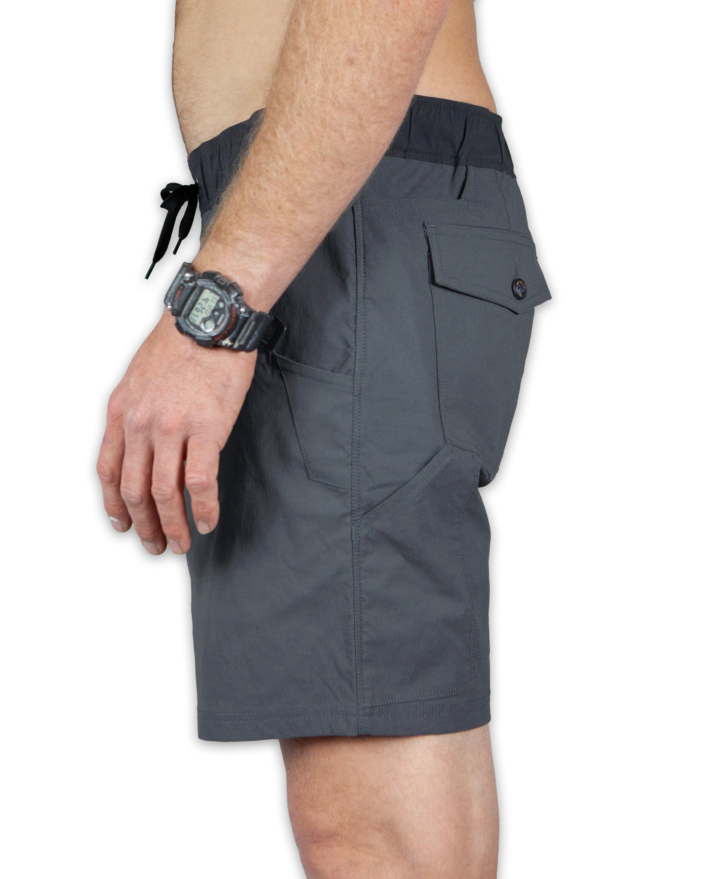 Off The Grid Surplus Thunderbird Short - Dark Shadow — back view