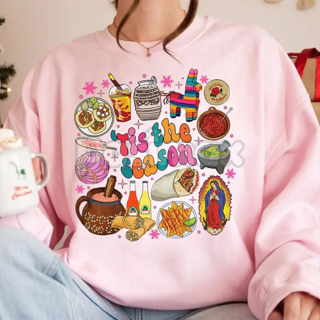Pasimax 'Tis The Season' Christmas Sweatshirt | Classic Holiday Cheer Crewneck Jumper | Cozy Festive Apparel — main product s