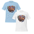 Pasimax "Together We Are America" Football Graphic T-Shirt - Latino Heritage Sports Tee, Premium Heavyweight Valentine's Day 