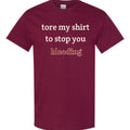 Pasimax "Tore My Shirt To Stop You Bleeding" T-Shirt — main product shot