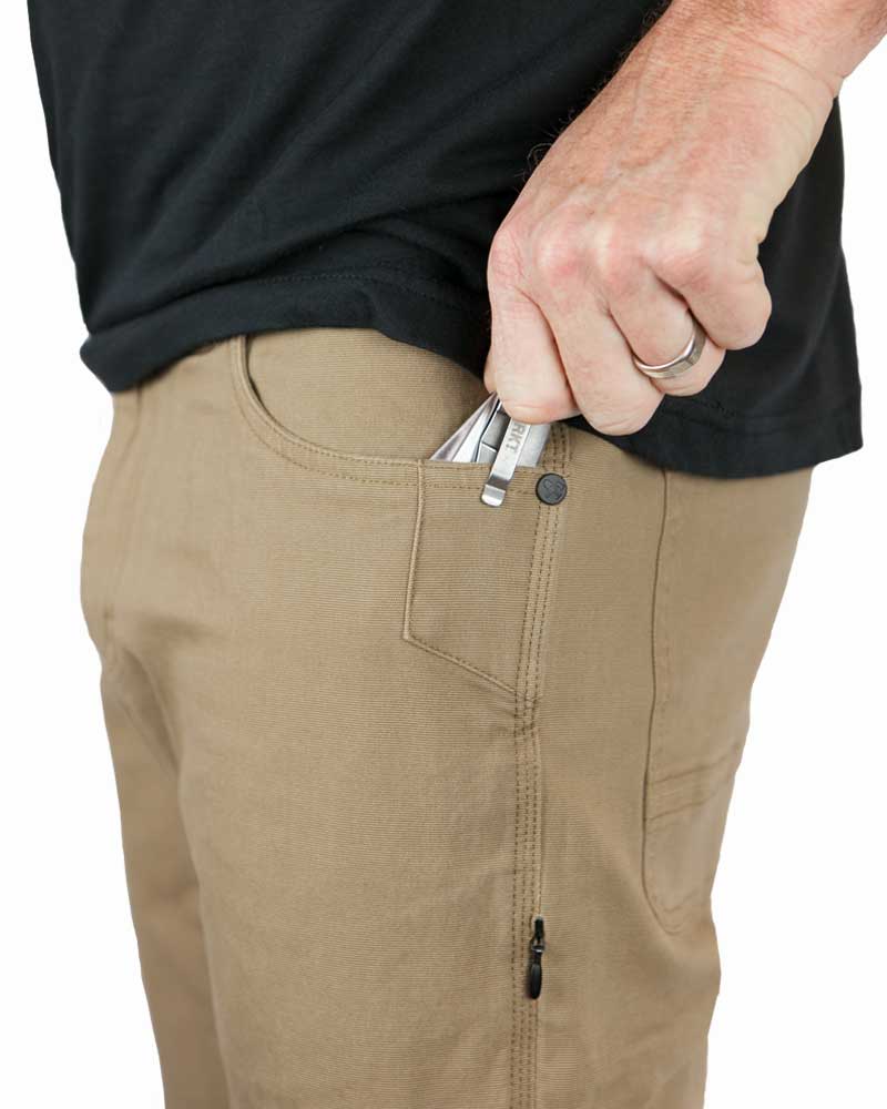 Off The Grid Surplus Trailblazer Taper Fit Pants - Coyote — in-use photo