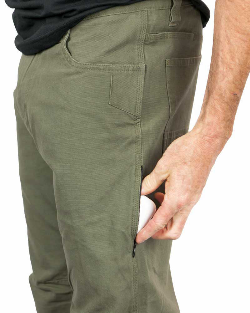 Off The Grid Surplus Trailblazer Taper Fit Pants - DK Olive — packaging