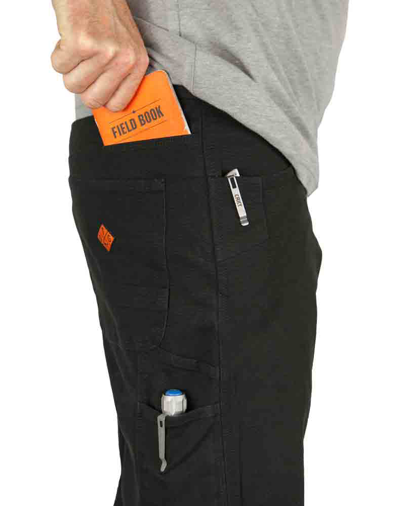 Off The Grid Surplus Trailblazer Taper Fit Pants - BLK — alternative angle