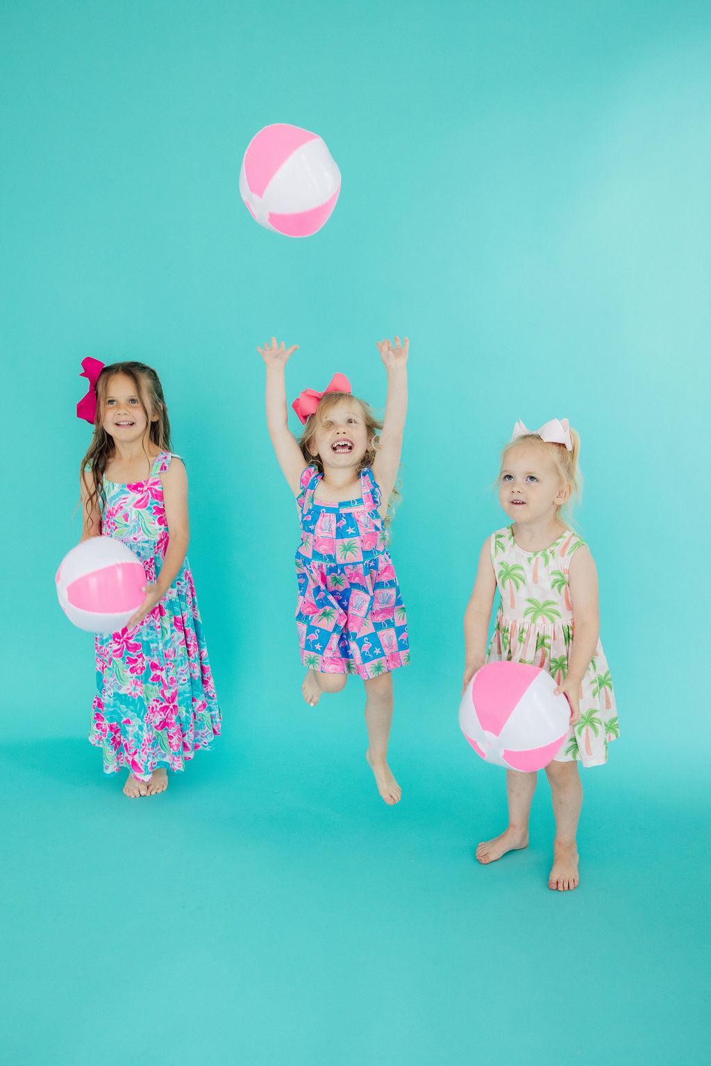 Mila & Rose ® Tropical Punch Ruffle Maxi Dress — alternative angle