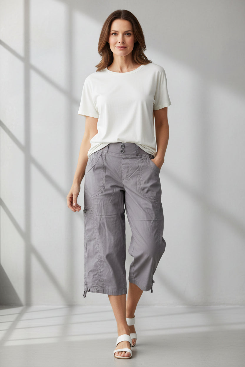 Cargo Capri Pants