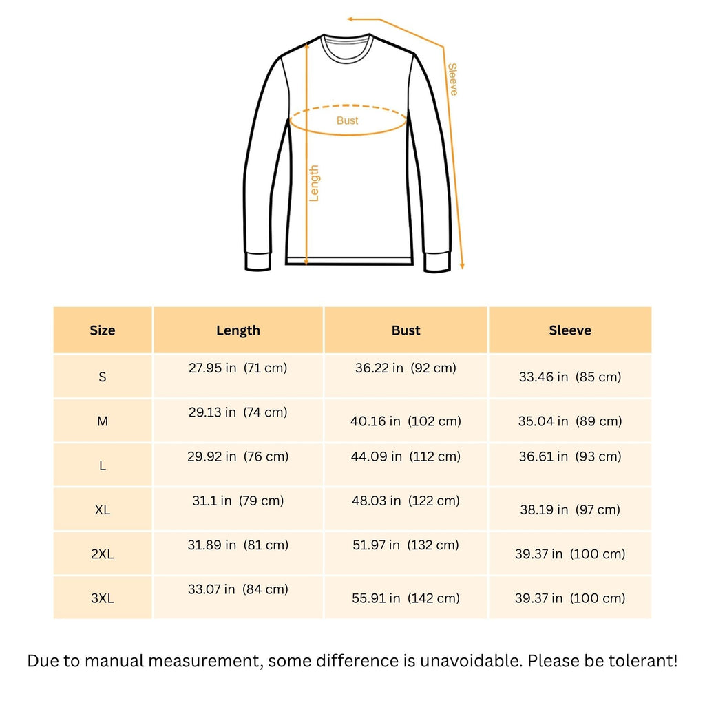 Pasimax Valentine’s Day Heart Pattern Long Sleeve T-Shirt – Autumn Winter Romantic Graphic Tee for Men & Women — back view
