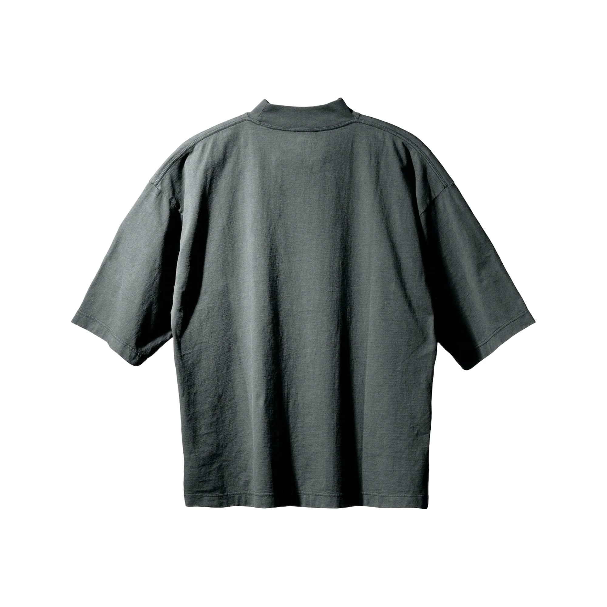 Phantom Marketplace Yeezy Gap Engineered by Balenciaga Logo 3/4 Sleeve Tee - Dark Green — detail close-up