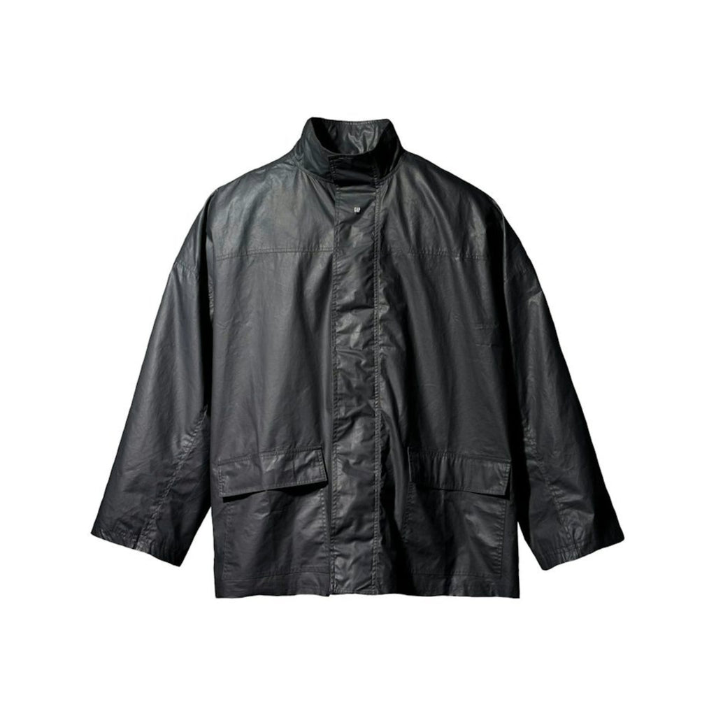 Phantom Marketplace Yeezy Gap Engineered by Balenciaga Coated Cotton Light Parka - True Black — main product shot