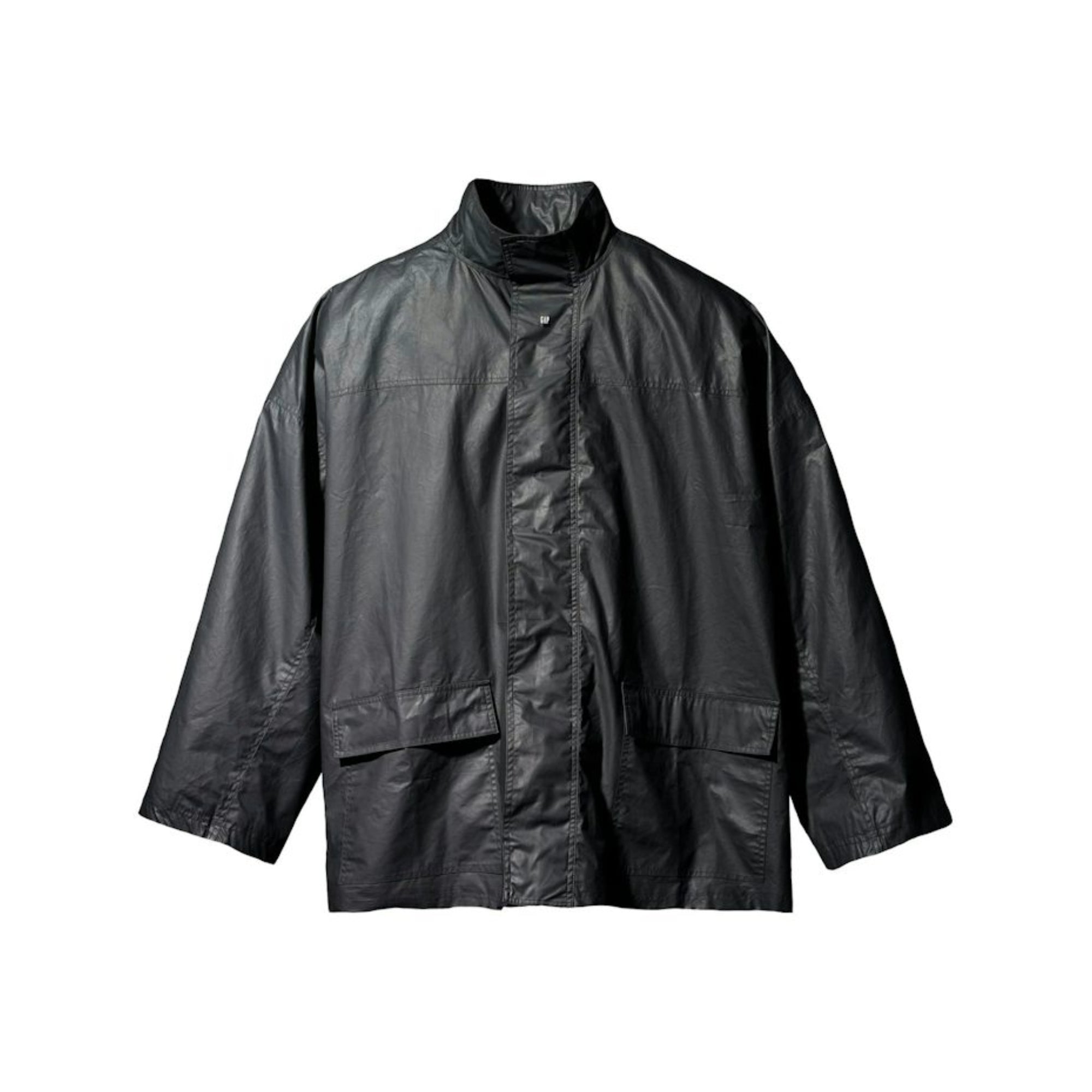 Phantom Marketplace Yeezy Gap Engineered by Balenciaga Coated Cotton Light Parka - True Black — main product shot