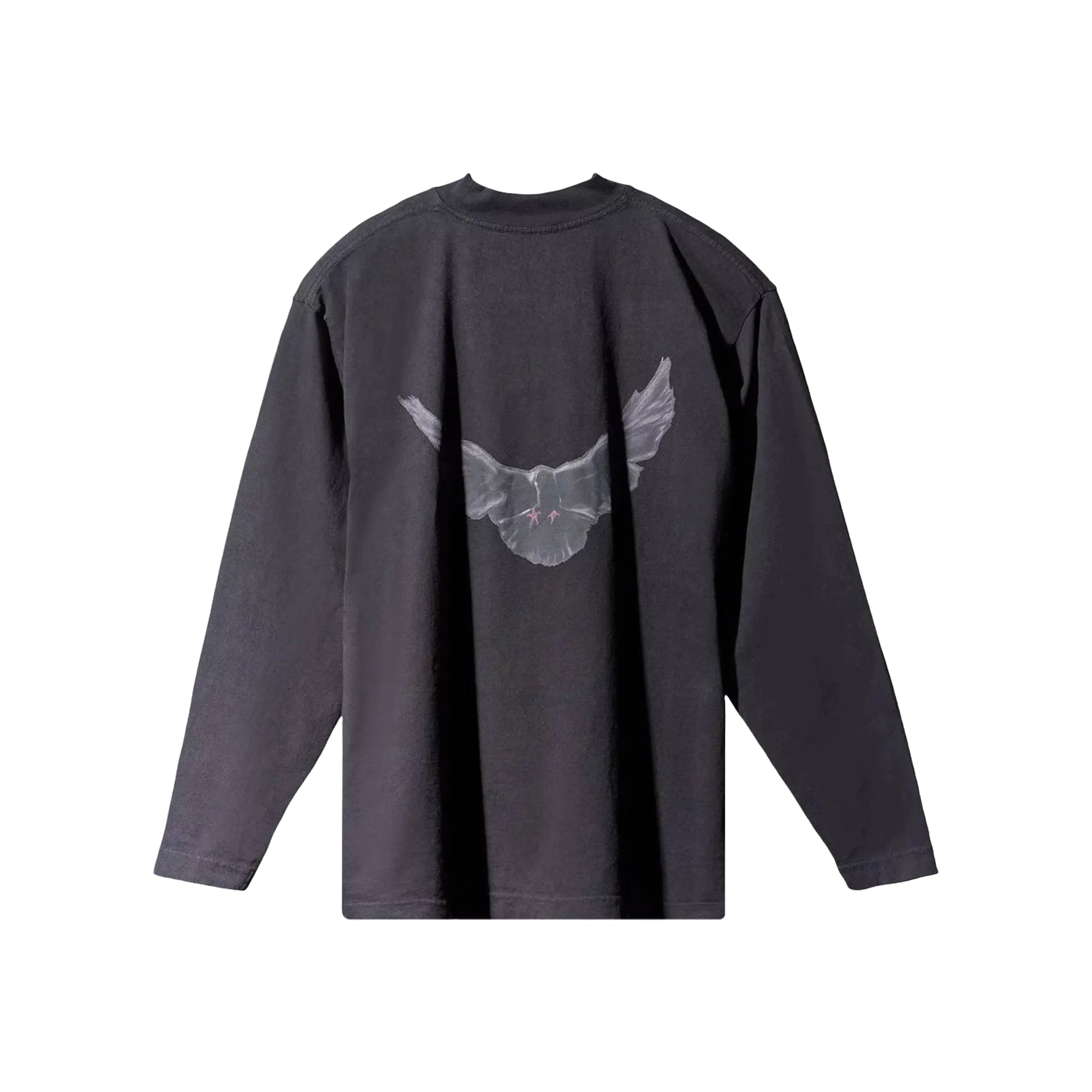 Phantom Marketplace Yeezy Gap Engineered by Balenciaga Dove Long-Sleeve Tee - Black — detail close-up