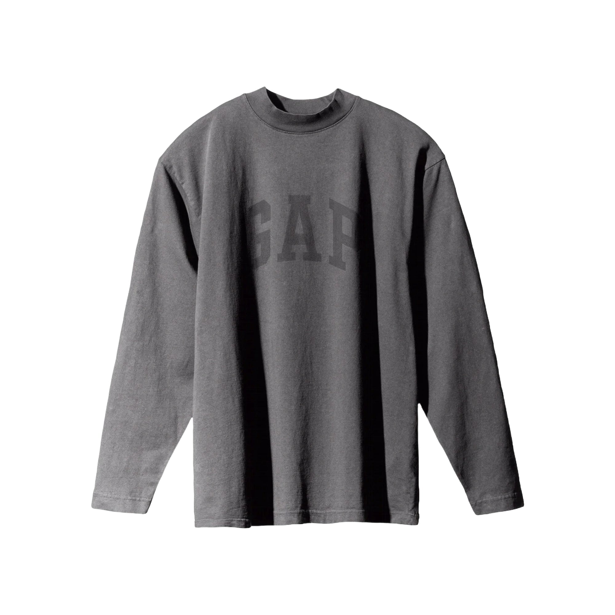 Phantom Marketplace Yeezy Gap Engineered by Balenciaga Dove Long-Sleeve Tee - Dark Grey — main product shot