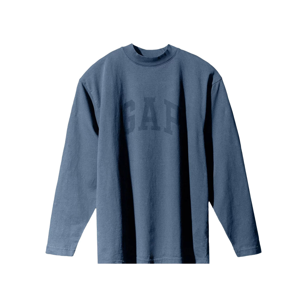 Phantom Marketplace Yeezy Gap Engineered by Balenciaga Dove Long-Sleeve Tee - Dark Blue — main product shot