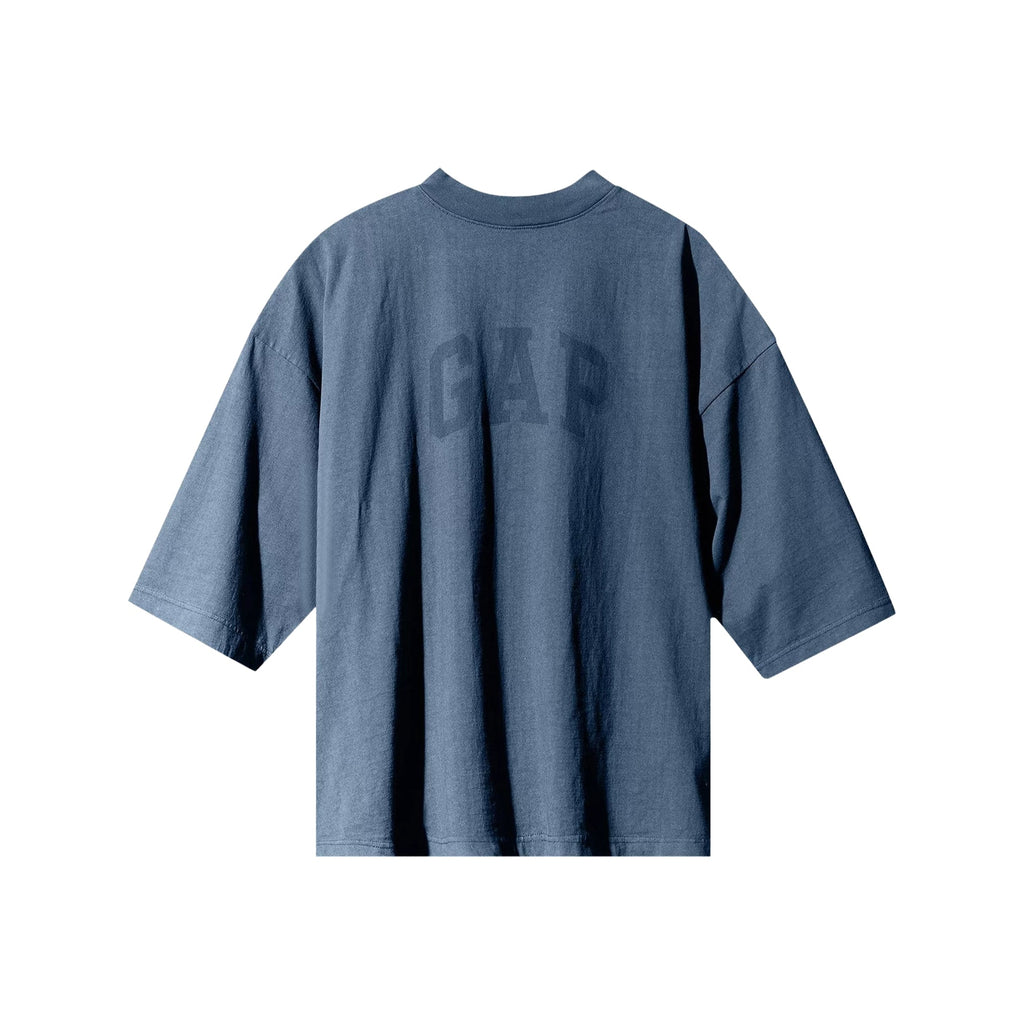 Phantom Marketplace Yeezy Gap Engineered by Balenciaga Dove 3/4 Sleeve Tee - Dark Blue — main product shot