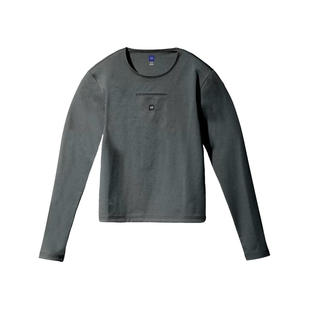 Phantom Marketplace Yeezy Gap Engineered by Balenciaga Long-Sleeve Second Skin 'Dark Green' Womens — main product shot