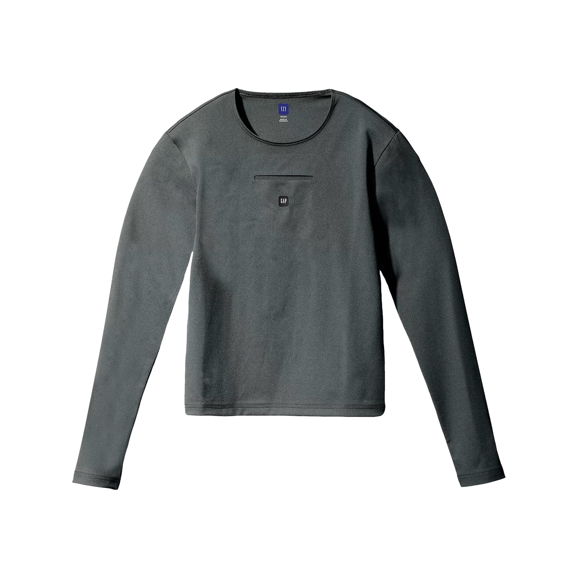 Phantom Marketplace Yeezy Gap Engineered by Balenciaga Long-Sleeve Second Skin 'Dark Green' Womens — main product shot