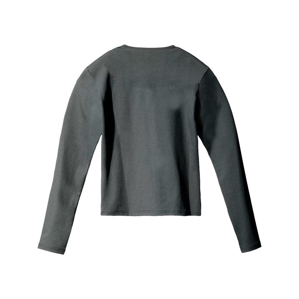 Phantom Marketplace Yeezy Gap Engineered by Balenciaga Long-Sleeve Second Skin 'Dark Green' Womens — detail close-up