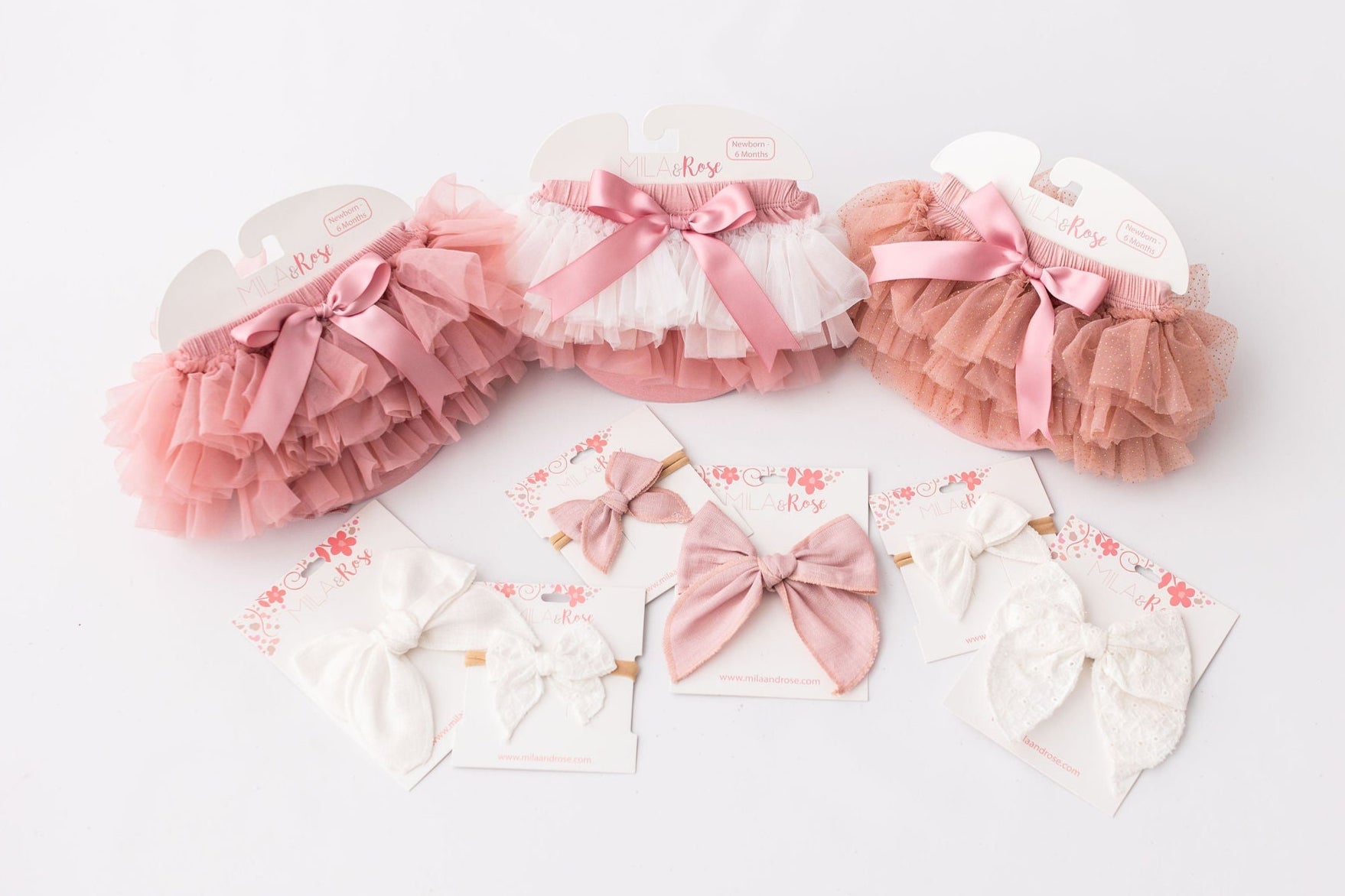 Mila & Rose ® Vintage Pink Ombre Ruffle Tutu Bloomer — lifestyle context