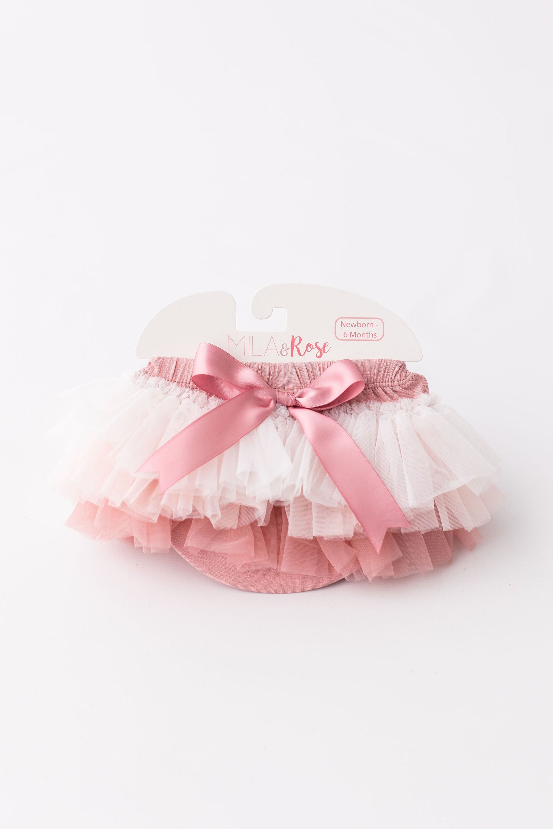 Mila & Rose ® Vintage Pink Ombre Ruffle Tutu Bloomer — main product shot