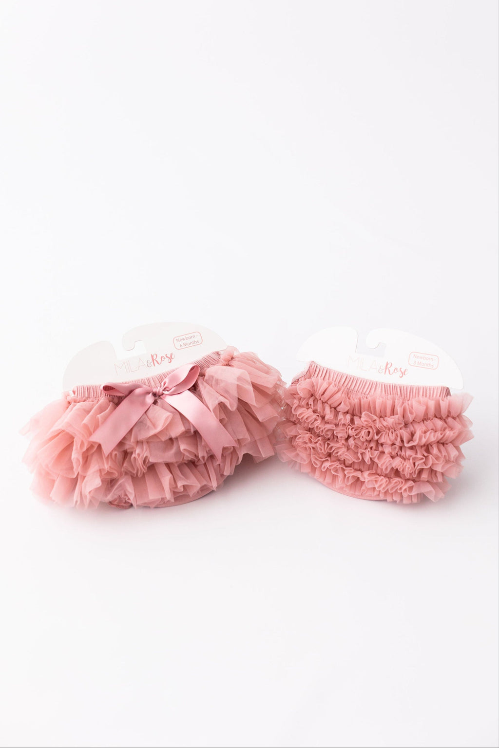 Mila & Rose ® Vintage Pink Ruffle Bum Bloomer — lifestyle context