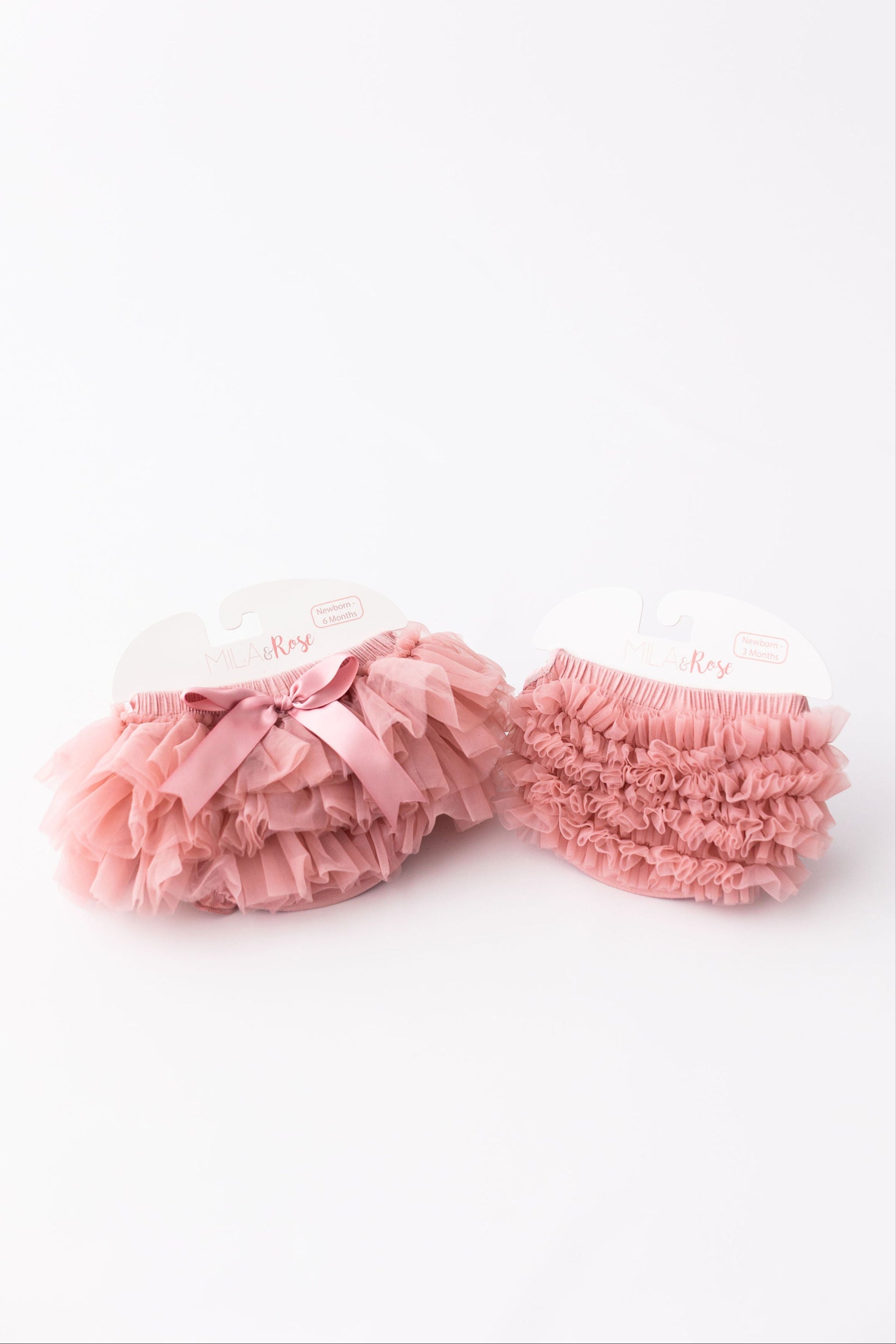 Mila & Rose ® Vintage Pink Ruffle Bum Bloomer — lifestyle context