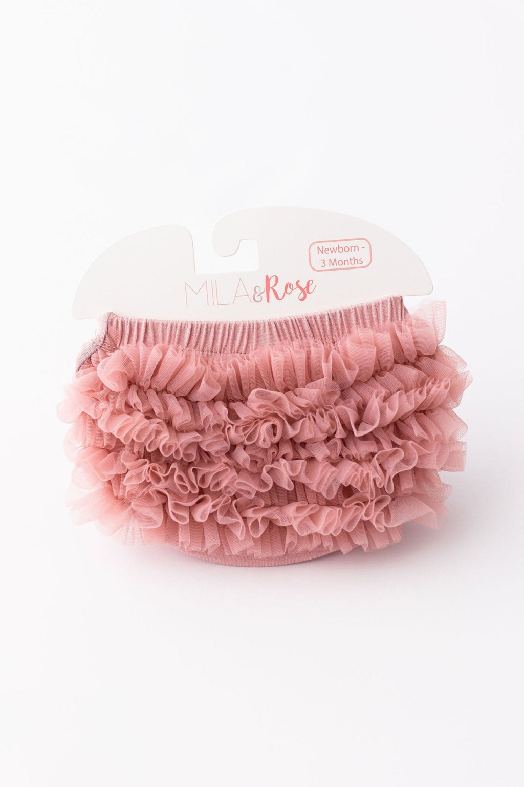 Mila & Rose ® Vintage Pink Ruffle Bum Bloomer — main product shot