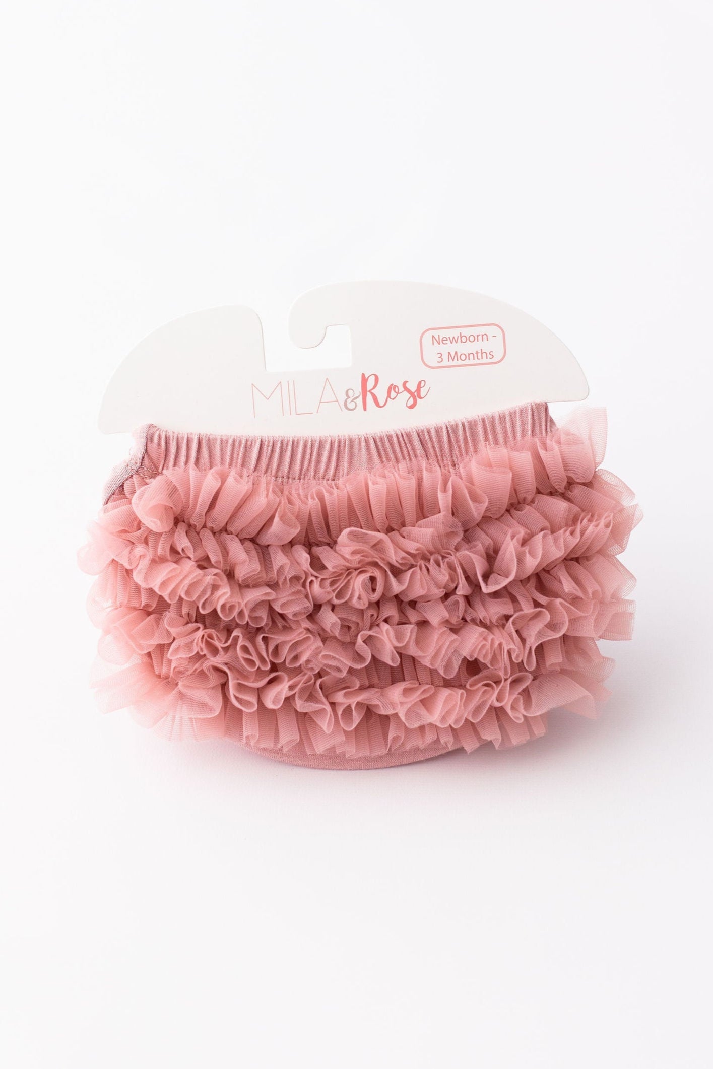 Mila & Rose ® Vintage Pink Ruffle Bum Bloomer — main product shot