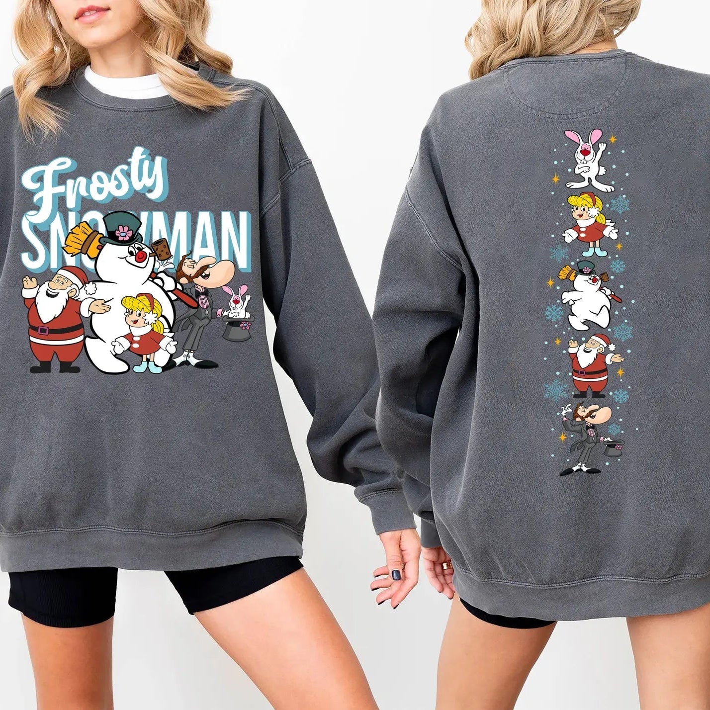 Pasimax Vintage Frosty The Snowman Sweatshirt – Retro Christmas Holiday Crewneck — main product shot