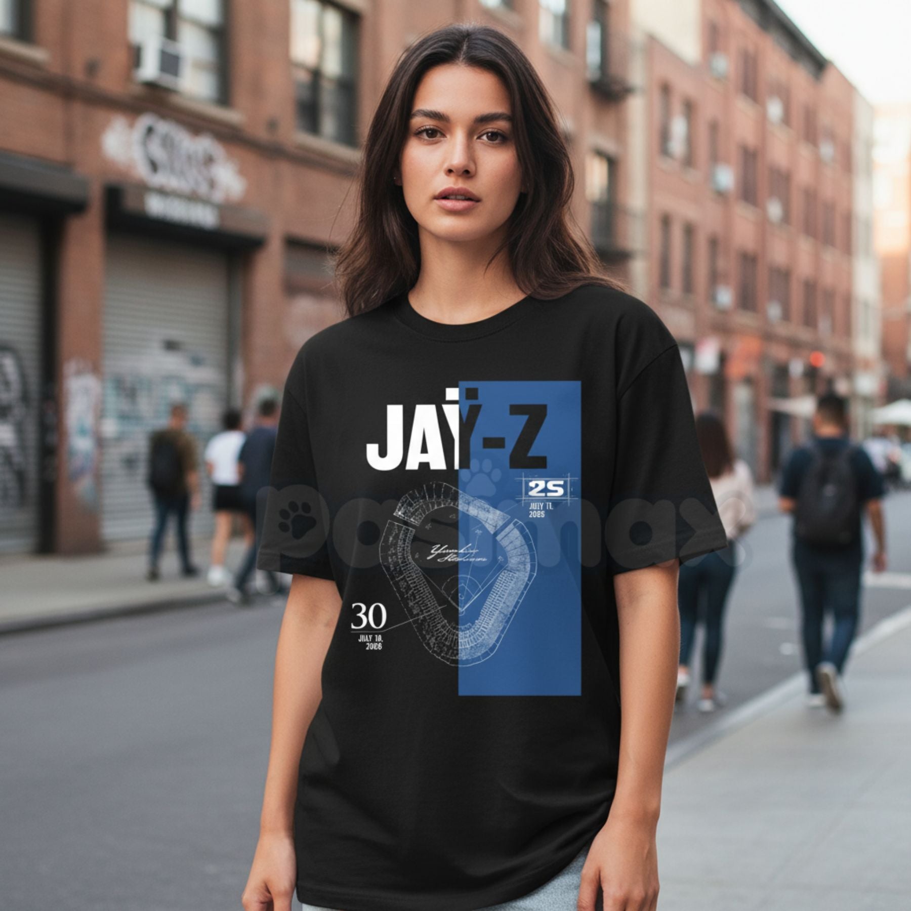 Pasimax Vintage Jay-Z "Two Historic Nights" T-Shirt — main product shot