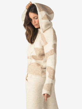 Chalet Hoodie - Cream Camo
