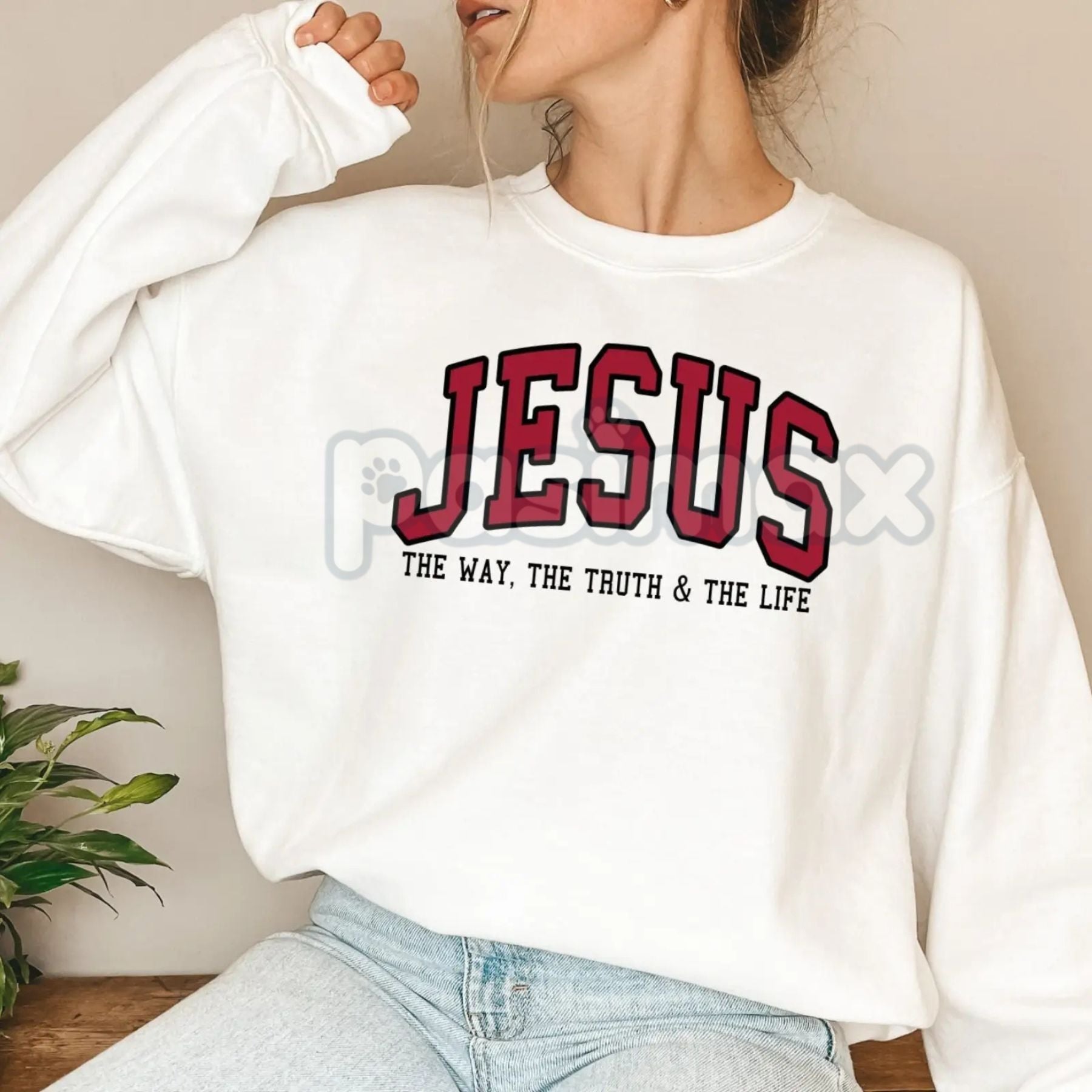 Pasimax Walk in Faith Christian Sweatshirt — main product shot