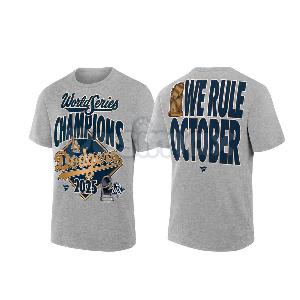 Pasimax "We Rule October" World Series Champions 2025 T-Shirt - MLB Baseball Title Slogan Tee, Unisex Fan Locker Room Apparel