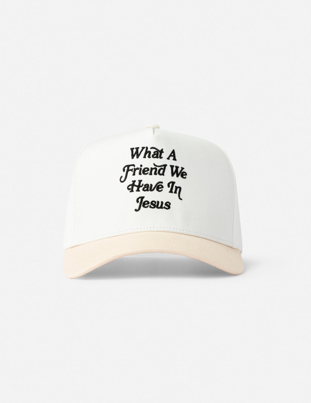 Elevated Faith What a Friend in Jesus Trucker Hat — main product shot