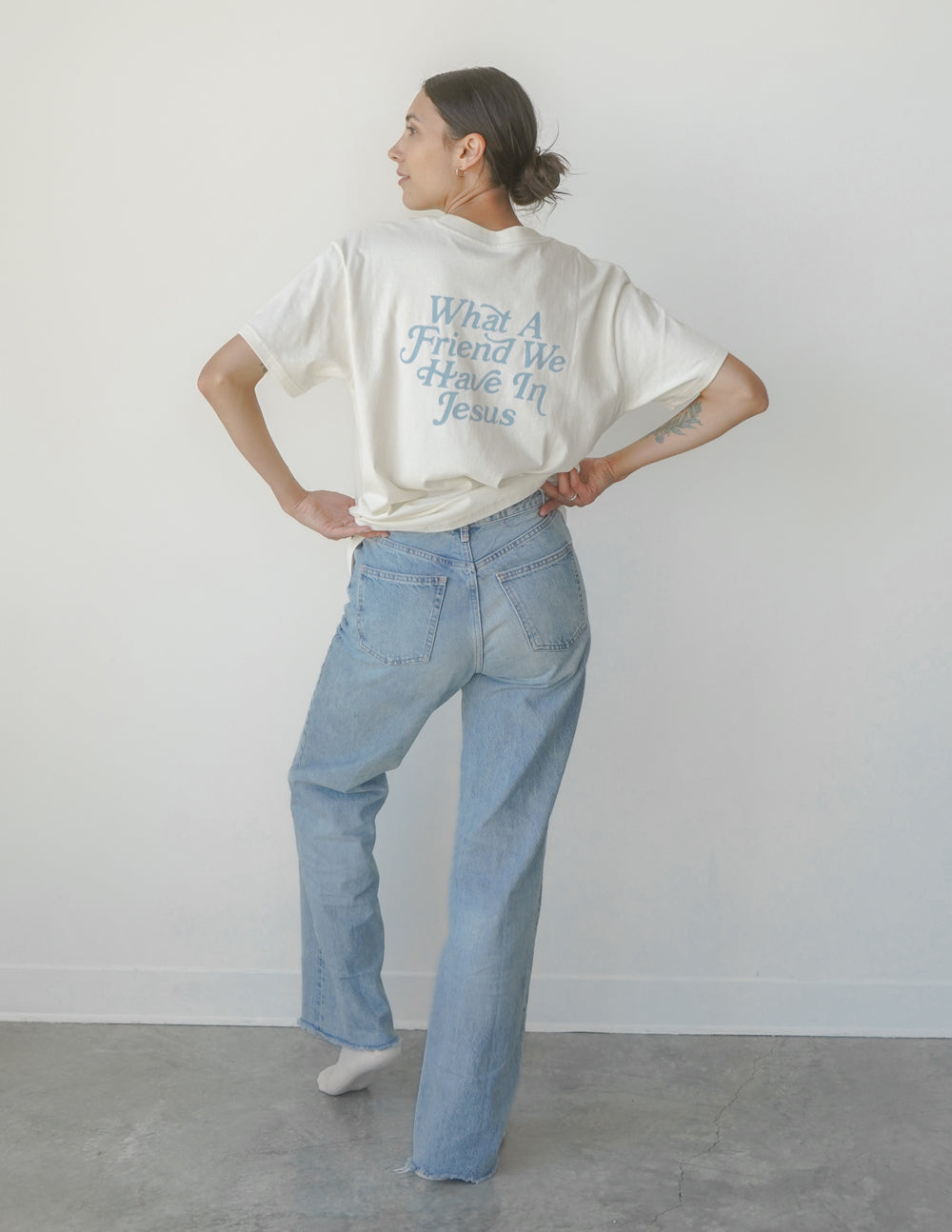Elevated Faith What a Friend in Jesus Unisex Tee — main product shot