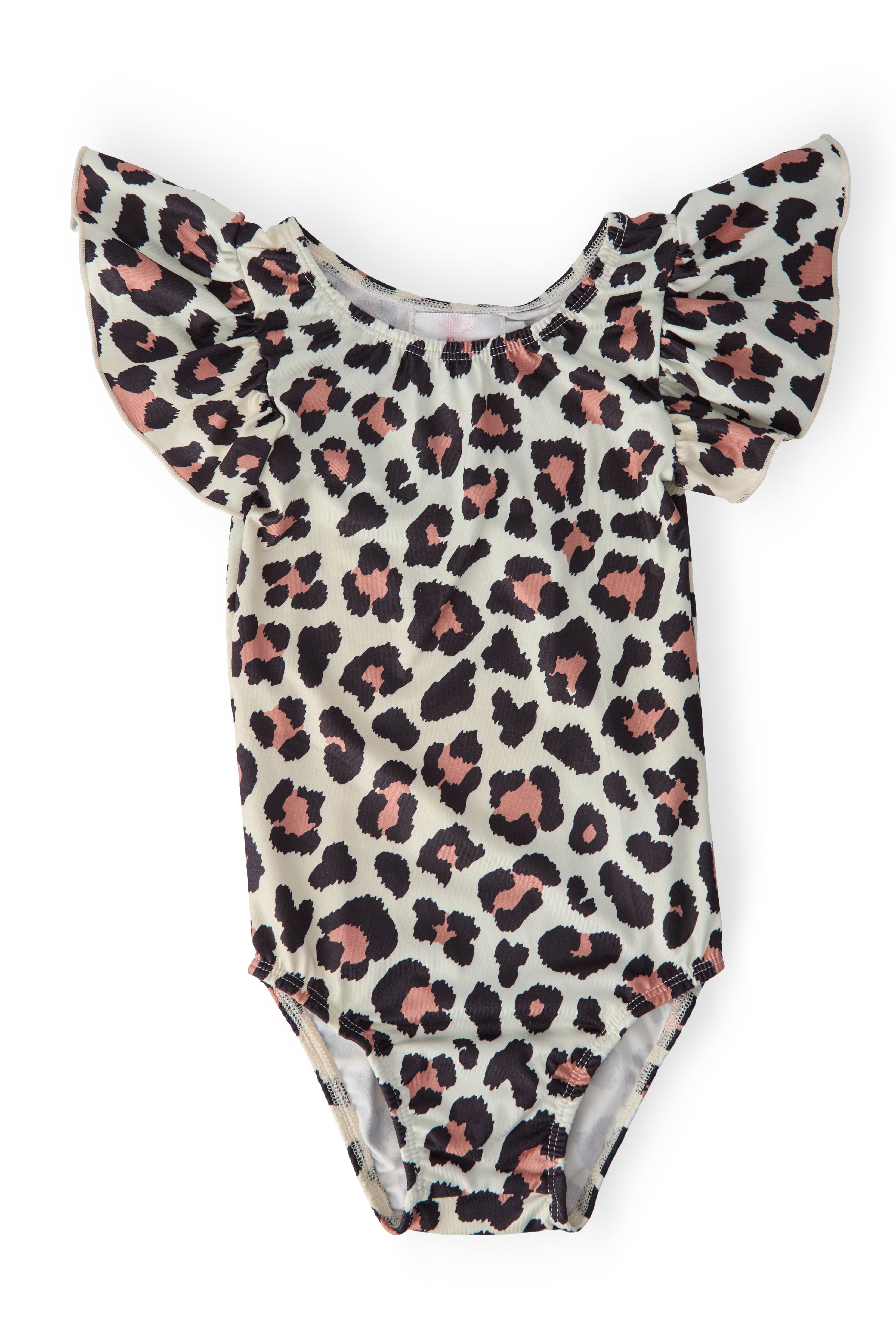 Mila & Rose ® Wild One S/S Flutter Sleeve Leotard — main product shot
