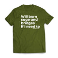 Pasimax "Will Burn Sage and Bridges" T-Shirt — main product shot
