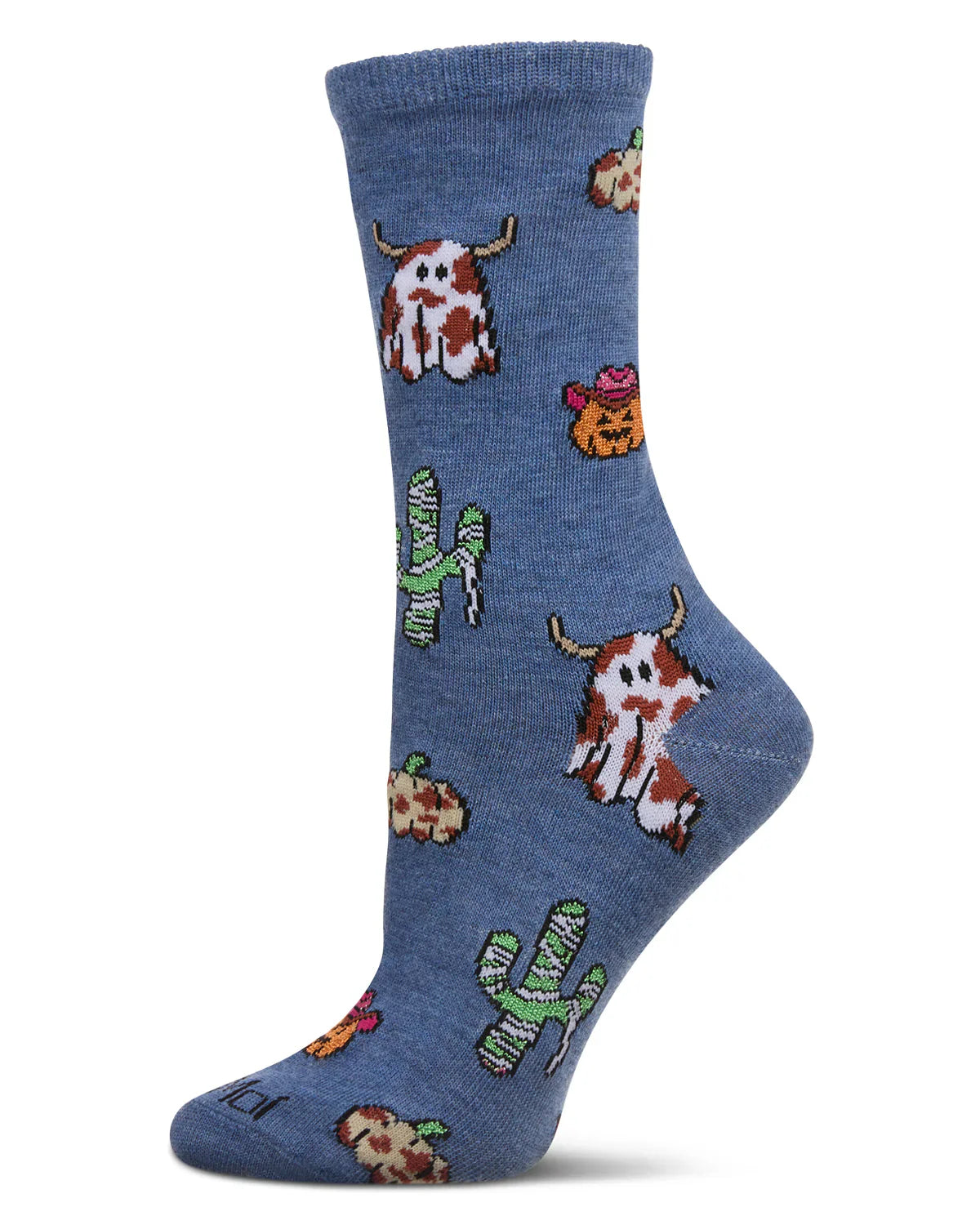 KADOU BOUTIQUE Spooky Western Holiday Crew Socks — main product shot