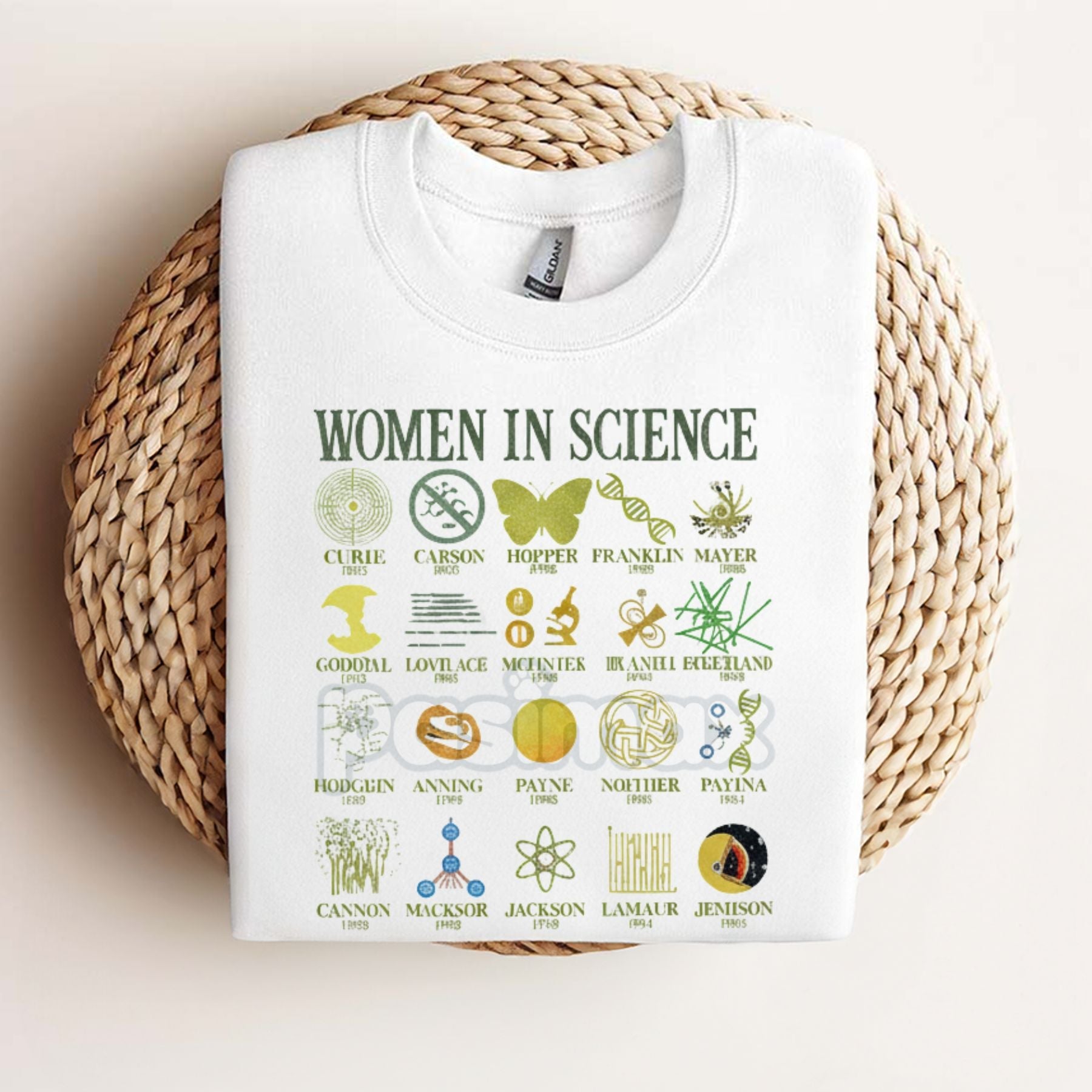 Pasimax Women in Science T-Shirt - Scientist Empowerment Graphic Tee, Female STEM Apparel, Unisex Educational Gift for Her — 