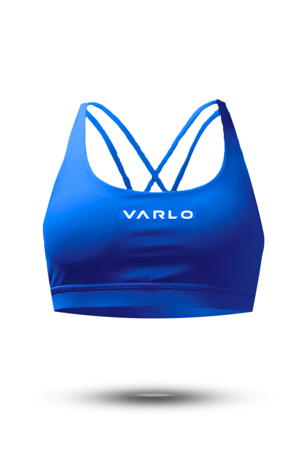 Varlo Women's SOHO Cross Back Sports Bra (Neo Blue) — main product shot