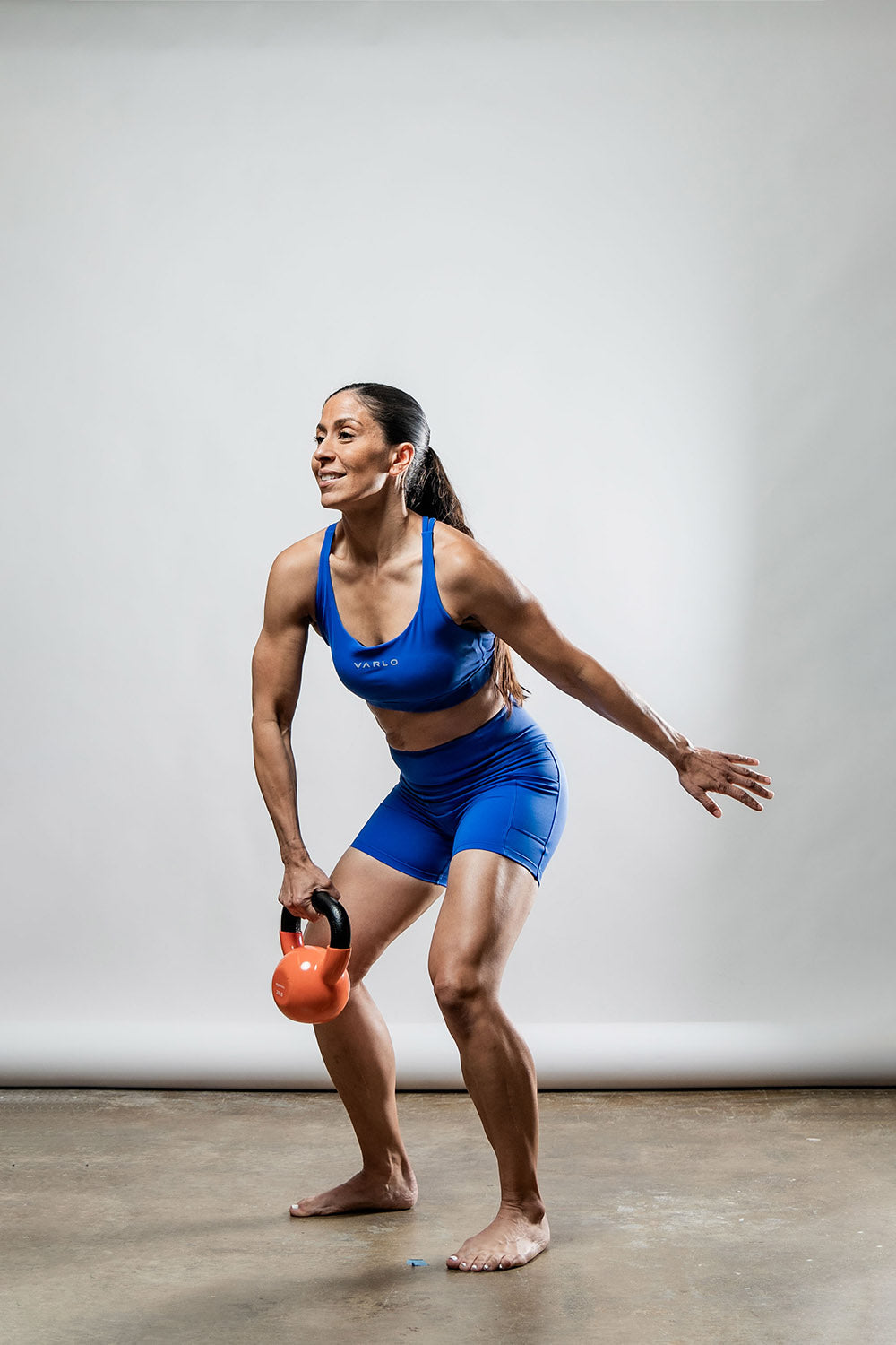 Varlo Women's SOHO Cross Back Sports Bra (Neo Blue) — feature highlight