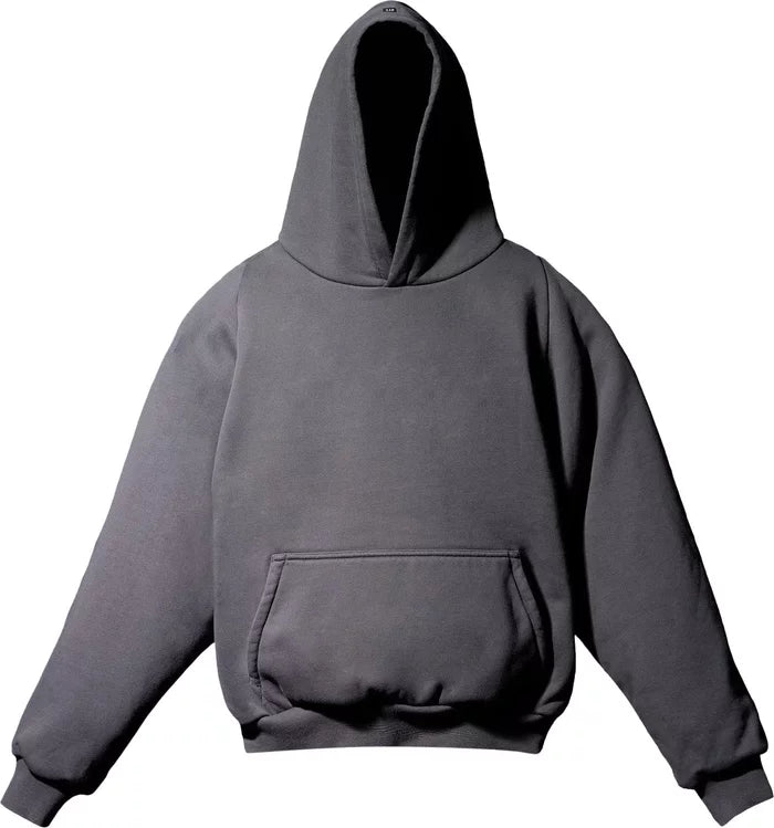 Phantom Marketplace Yeezy Gap Engineered by Balenciaga Logo Shrunken Hoodie - Black — main product shot
