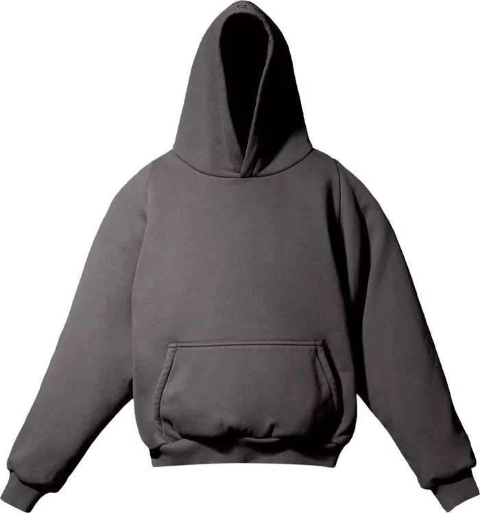 Phantom Marketplace Yeezy Gap Engineered by Balenciaga Shrunken Hoodie  - Dark Grey — main product shot