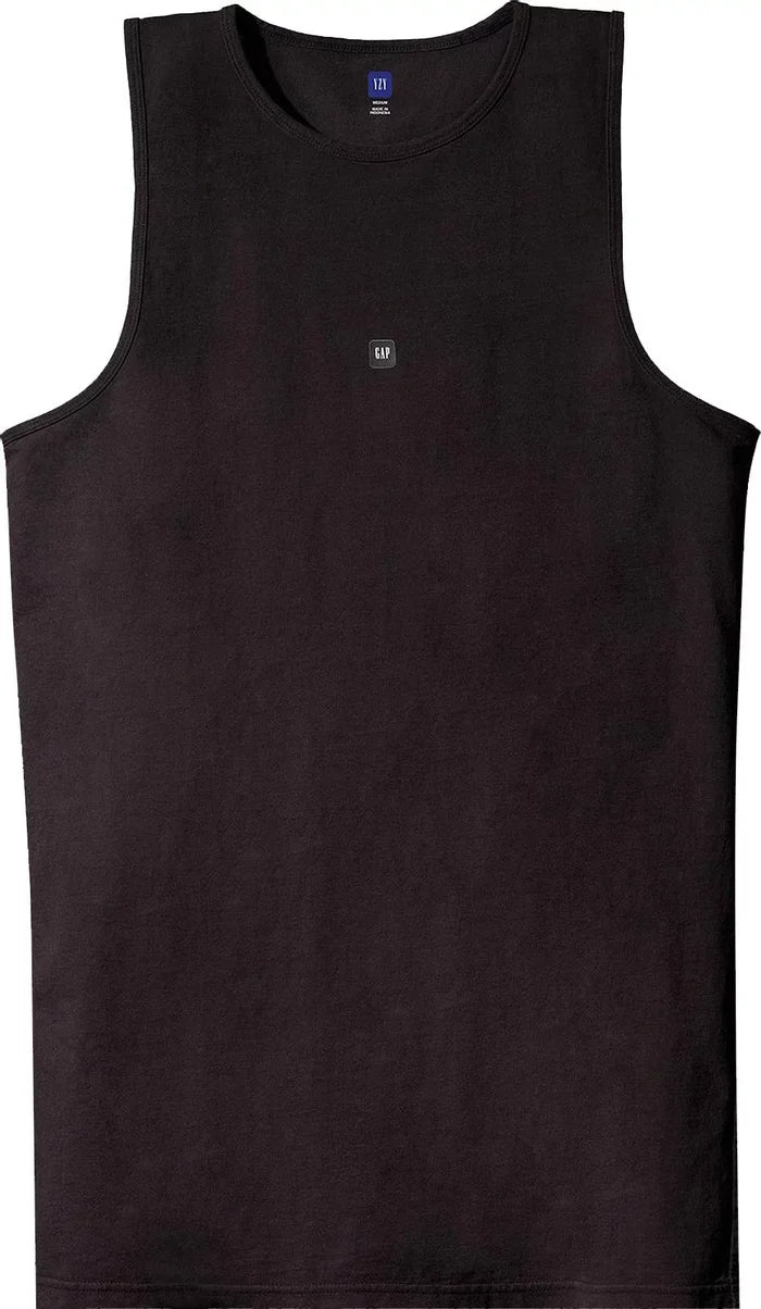 Phantom Marketplace Yeezy Gap Engineered by Balenciaga Loose Tank Top - Black — main product shot