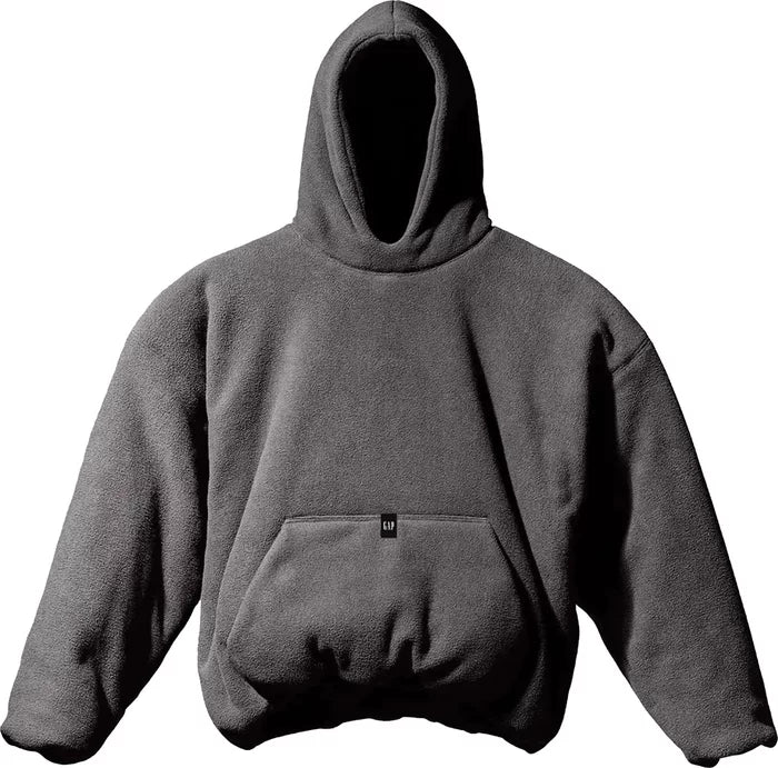 Phantom Marketplace Yeezy Gap Engineered by Balenciaga Polar Fleece Padded Hoodie - Dark Grey — main product shot
