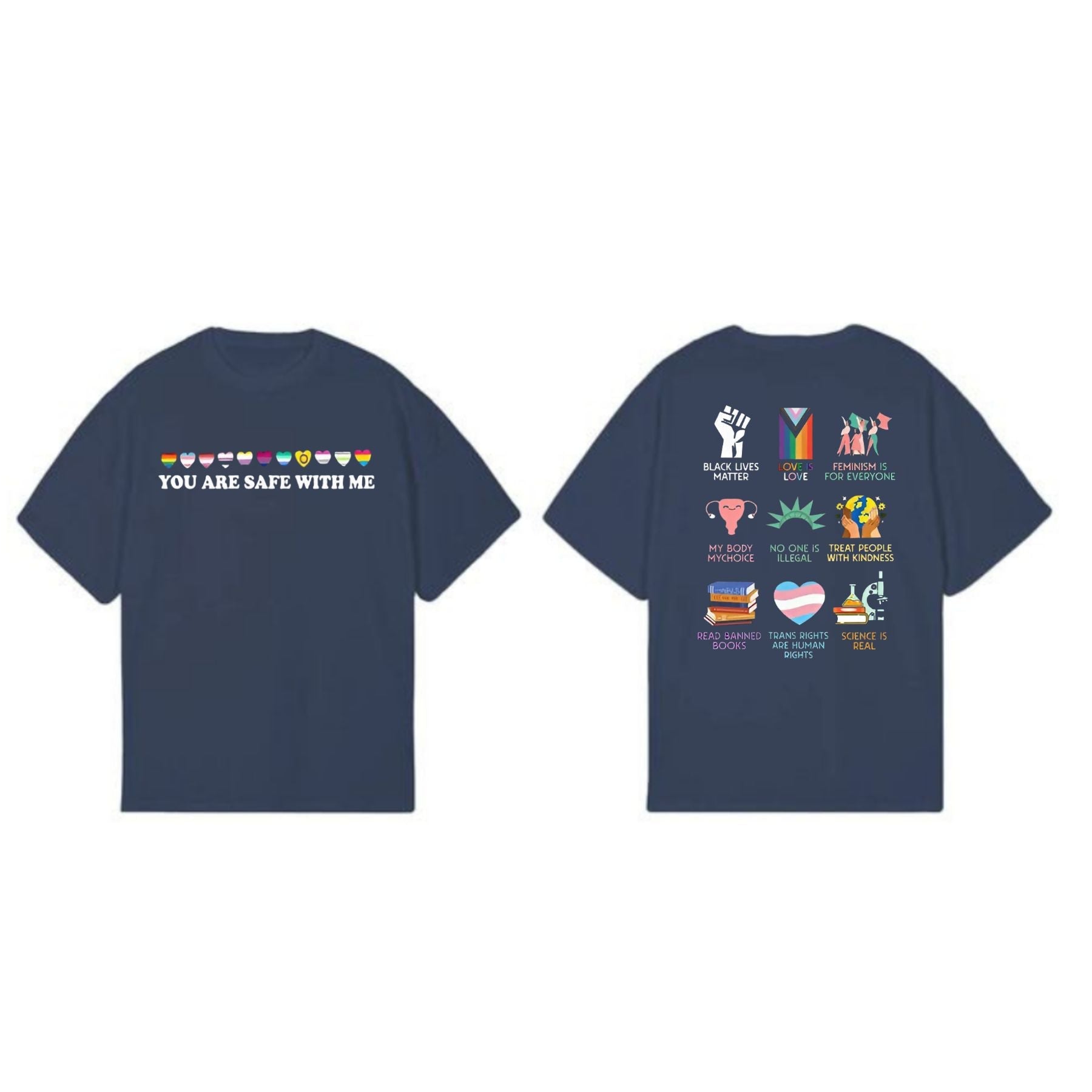 Pasimax "You Are Safe With Me" T-Shirt — main product shot