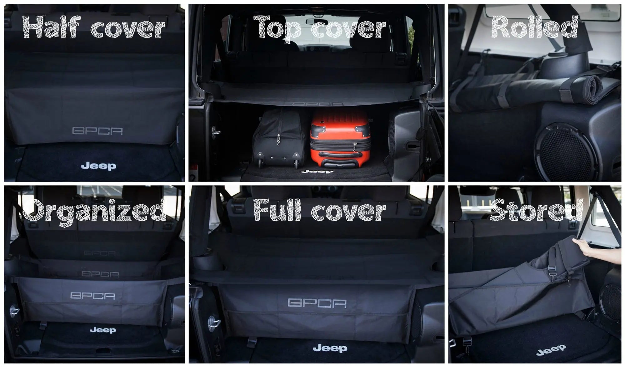 GPCA Jeep Wrangler JK 4DR Cargo Freedom Pack LITE (2007-2018) — lifestyle context
