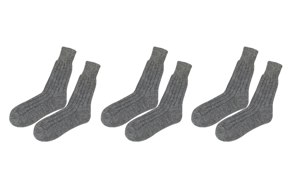 tittimitti tittimitti® Women’s Alpaca Wool Socks 3-Pack – Soft Warm Winter Crew Socks (Made in Italy) — detail close-up